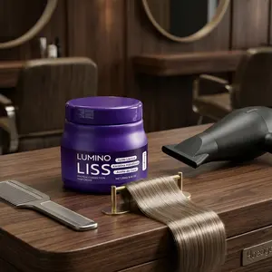 Keratin + Coconut Oil Straightening Cream (250g) - Professional Long-lasting Smooth & Repair Treatment：Anti-frizz, Hair relaxation, Silky hair, Home keratin treatment, Damaged hair repair.