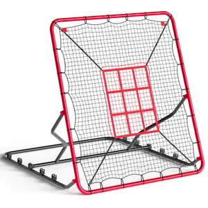 Garvee Baseball rebound net, 9 target zones, sturdy steel frame, adjustable angle, portable – for indoor & outdoor use