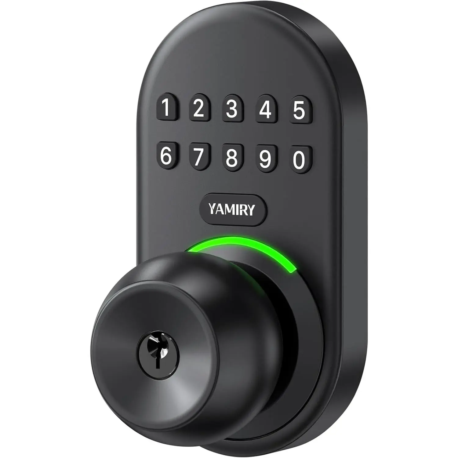 Keyless Lock for Front Doors - Digital Keyless Entry Door Lock with Keypad + Keys, Handle, IP55 Rating, Easy Install for Home Use