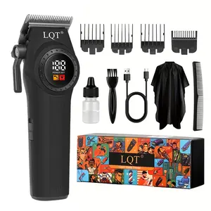 LQT Professional Rechargeable Men's Hair Clipper Set, Precision Foil Trimming Tool with Guide Combs, Suitable for Home and Barbershop Use, Perfect Christmas & Holiday Gift