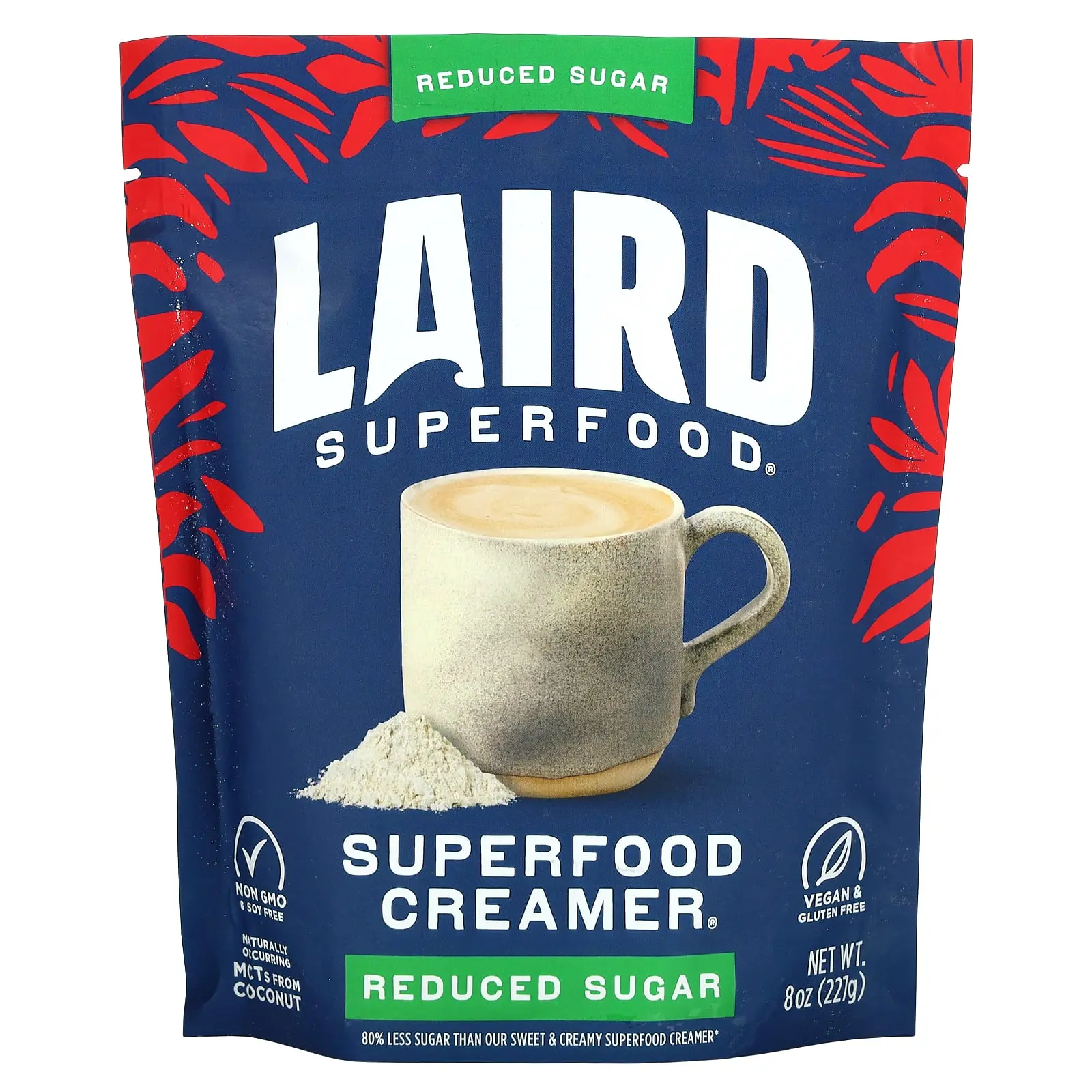 Laird Superfood Superfood Creamer, Reduce Sugar, 8 oz (227 g)