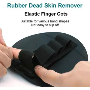 Finger Exfoliating Gloves 4-Pack – Stretchable Rubber Bath Scrubbers, Easy to Hang, Ideal for Exfoliating Hands, Face & Full Body Care Silicone Lightweight