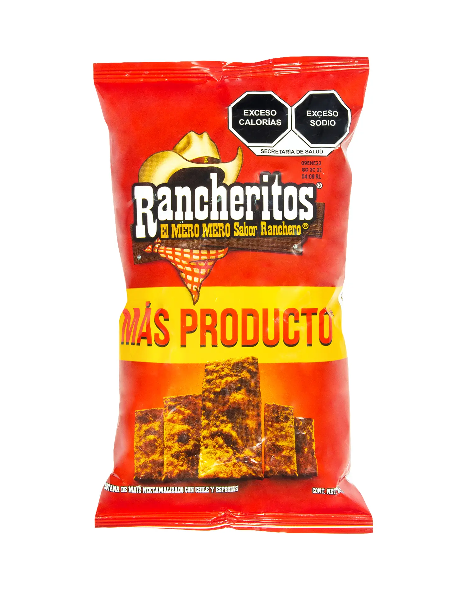 Sabritas Rancheritos (box with 5 bags) corn-based spicy coating snack Crunchy Crispy
