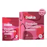 OAKA Protein Gummies (12-Pack Value-Box) - 20g Protein per bag & 85 Calories, Sugar Free, Vegan, Guilt-Free Healthy Snack