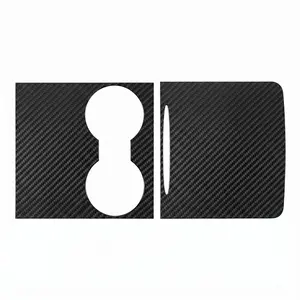 Center Console Cover for Model 3 & Model Y (2021–2024) – Scratch Resistant Carbon Fiber Interior Protection, Easy Install, No Residue