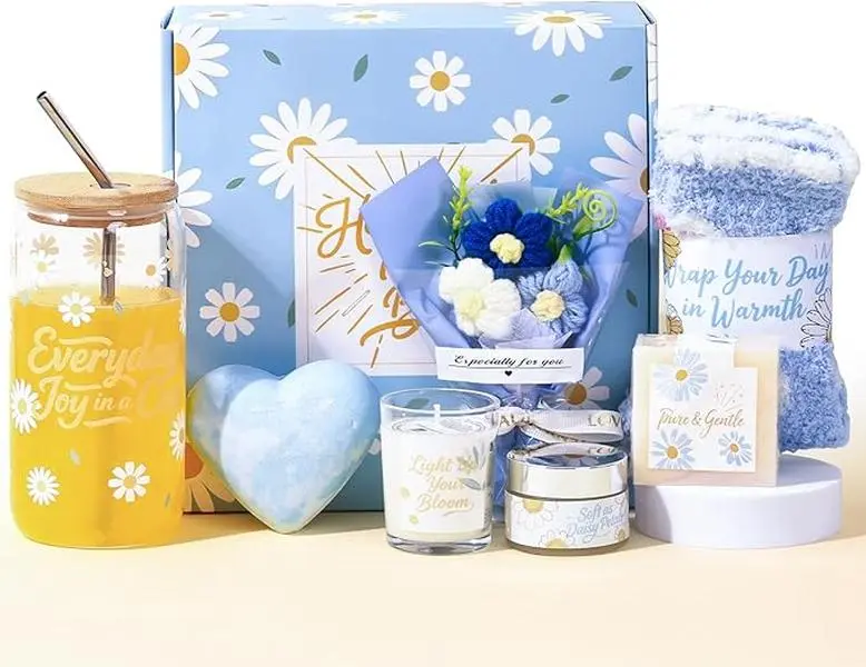 Mother’s Day Gifts for Mom, Spa Self Care Gift Basket for Women Birthday Gift Set for Mom, Wife, Grandma, Daughter & Friends – Get Well Soon Care Package with 12oz Ceramic Mug, Bracelet & Relaxation Gifts