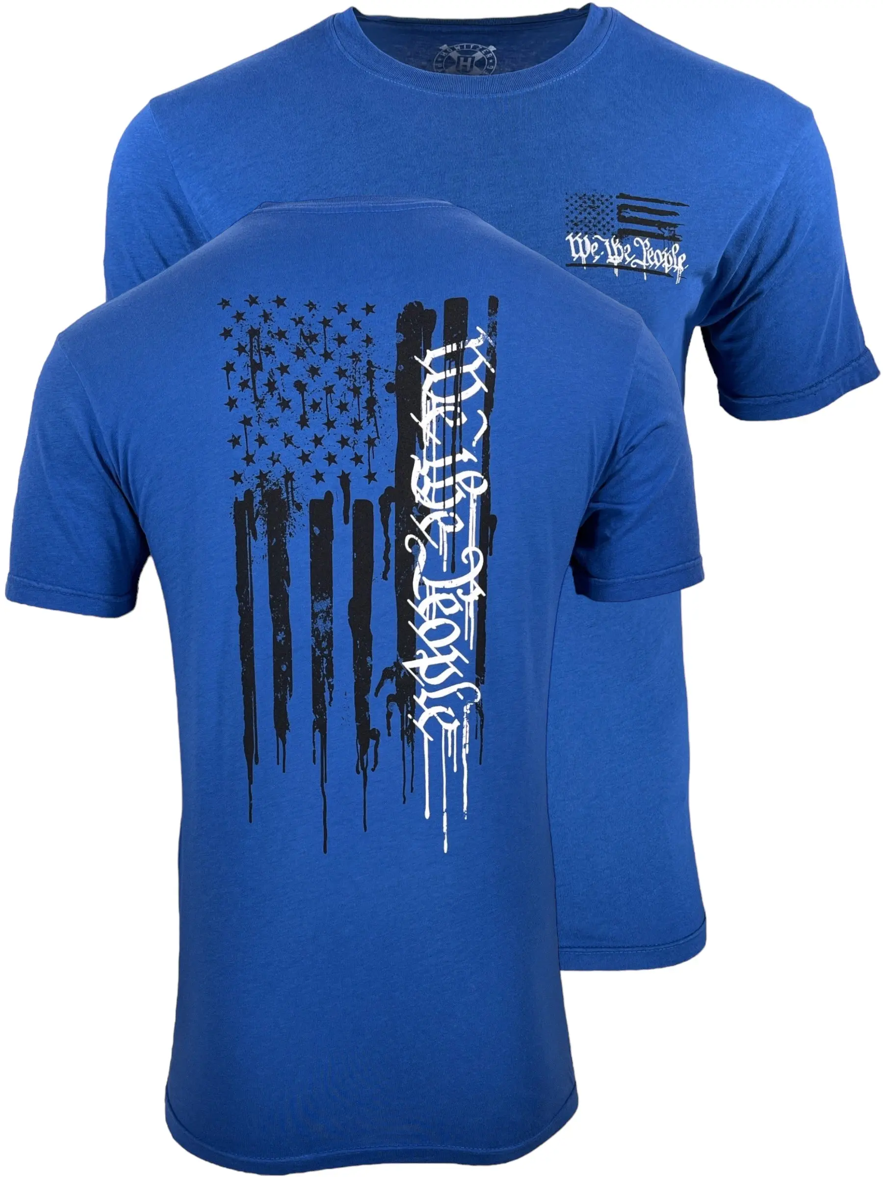 Howitzer Men's Original American-Themed Graphic T-Shirt - 100% Cotton, Casual Short Sleeve, Round Neck People Splatter Patriotic Tee, American-Themed Graphic Style, Clothes, Tops, Shortsleeve