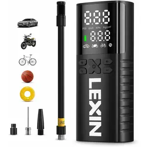 150PSI Cordless Smart Tire Inflator 4000mAh Portable Air Compressor with Gauge & LED Light