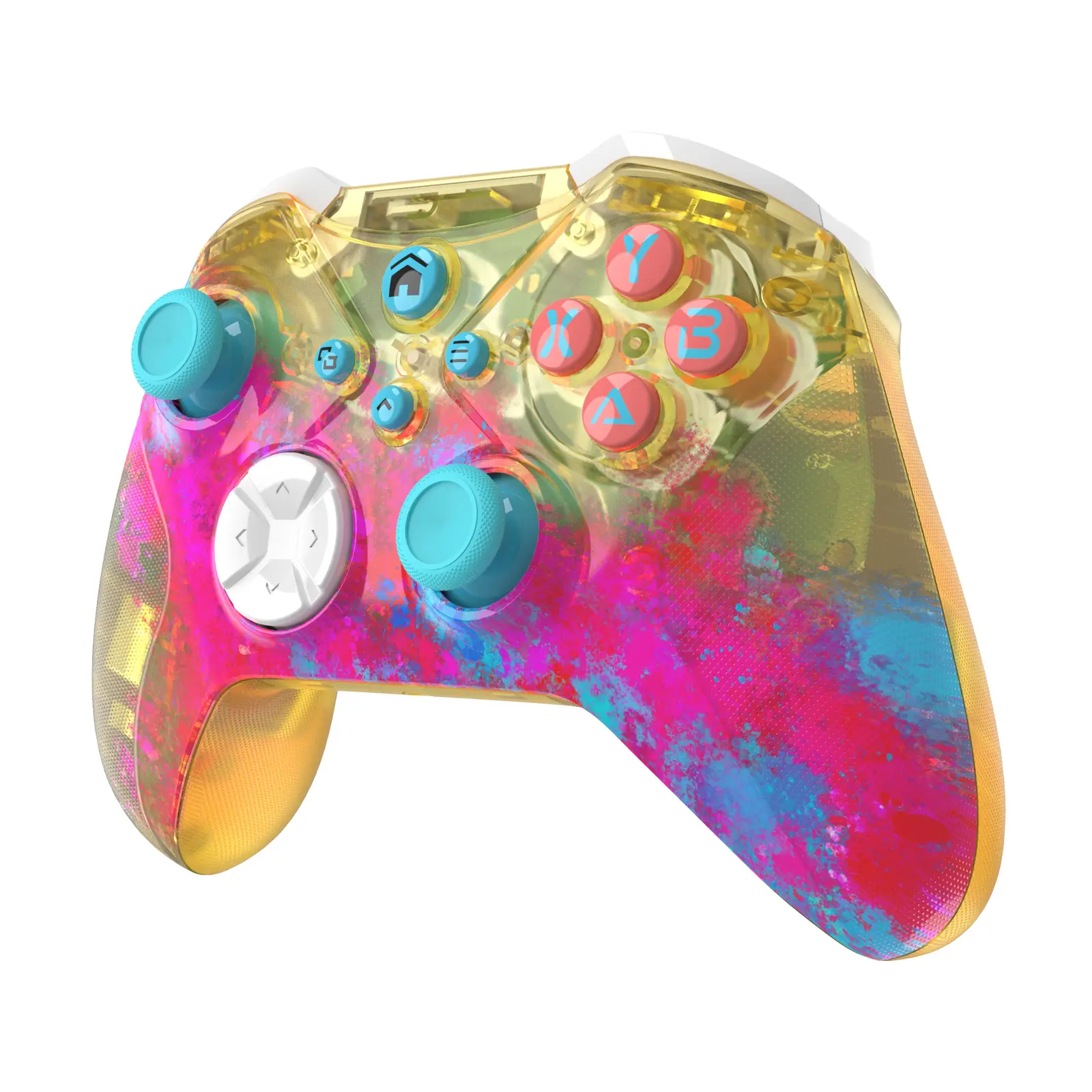 Coloured Glaze Xbox One S Wireless Controller Pro – Turbo, Macro, Dual Vibration, Bluetooth/USB-C/WiFi, for Xbox One/PC/Android/iOS