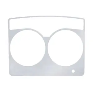 United Pacific Stainless Steel Speed-Tachometer Dash Panel Trim, Automotive Car Accessory for 2006+ Kenworth Semi Truck Accessories Interior