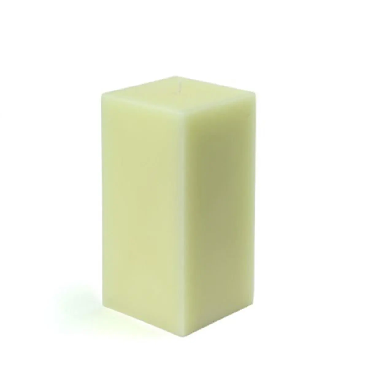 Jeco CPZ-139 3 x 6 in. Square Pillar Candle, Ivory
