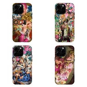 Luxury, J0J0 Oil Painting Phone Case,Compatible for iPhone 16 15 14 13 12 11 17Pro Max,for Samsung S25 S24 S23 S22 Ultra,Durable Dual-Layer design phone cover,Perfect Gift for Her