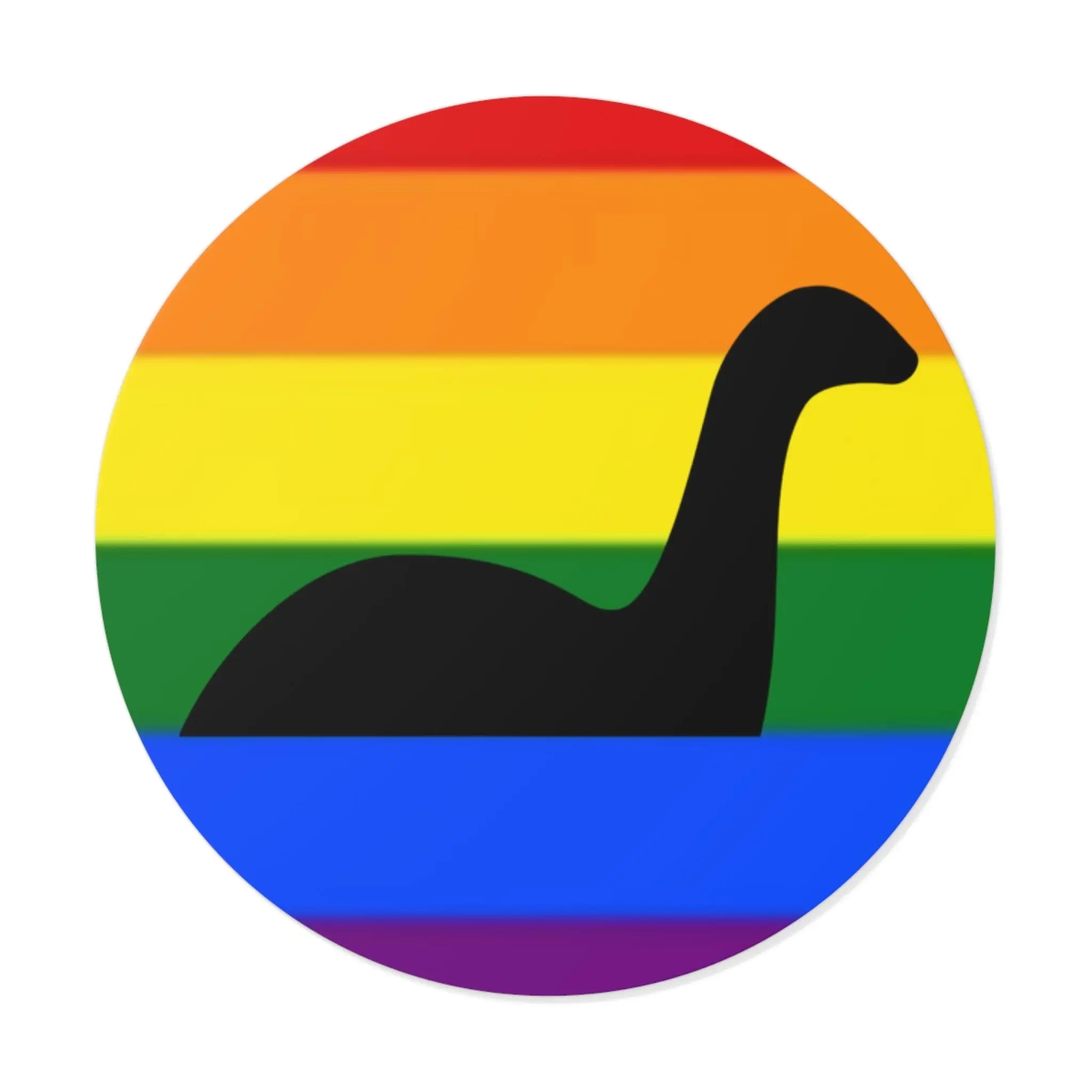 Rainbow Nessie Waterproof Matte  cute sticker