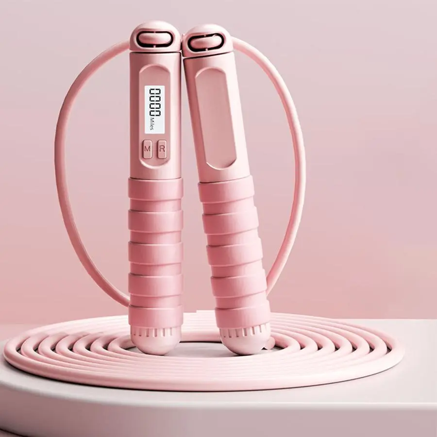 Electronic Counting Smart Jump Rope, 1 Count Fitness Exercise Skipping Rope for Men and Women, Workout and Training Equipment for Home Gym, Jump Ropes for Fitness