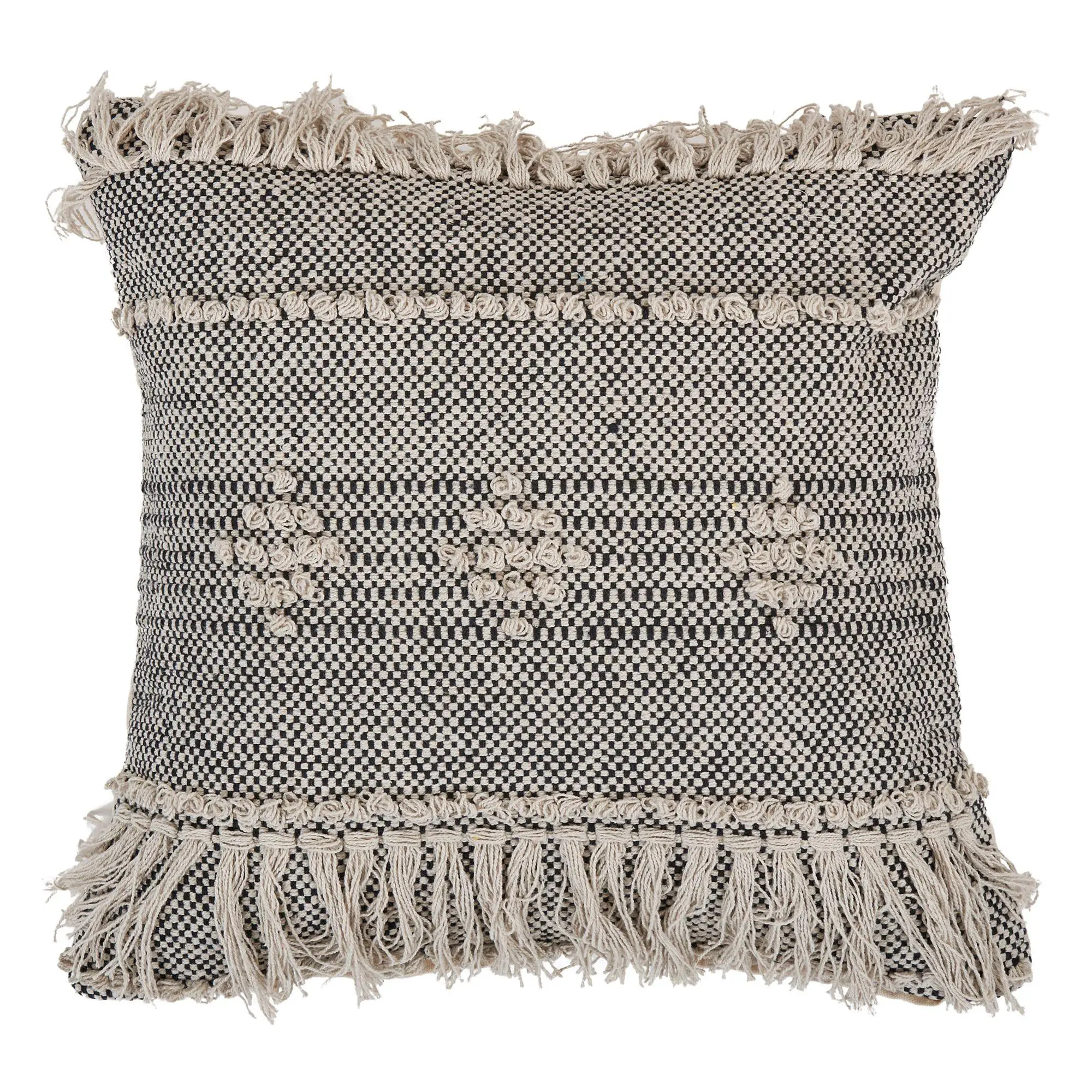 Ox Bay Trading & Supply Co. Trendy Gray Pillow