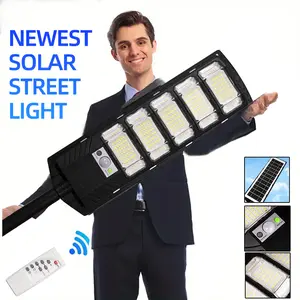 Solar Motion Sensor Security Light – LED Outdoor Flood Light with Remote Control for Yard Garage Parking Lot