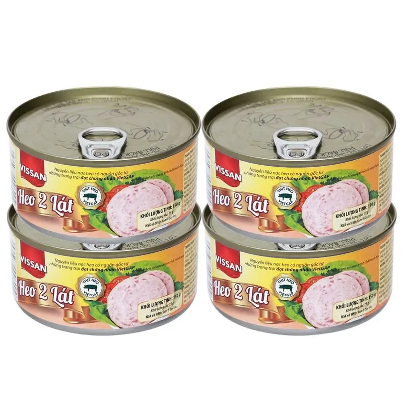 Vissan Two Sliced Pork 5.29Oz/can- Heo 2lát Vissan 150g/hộp