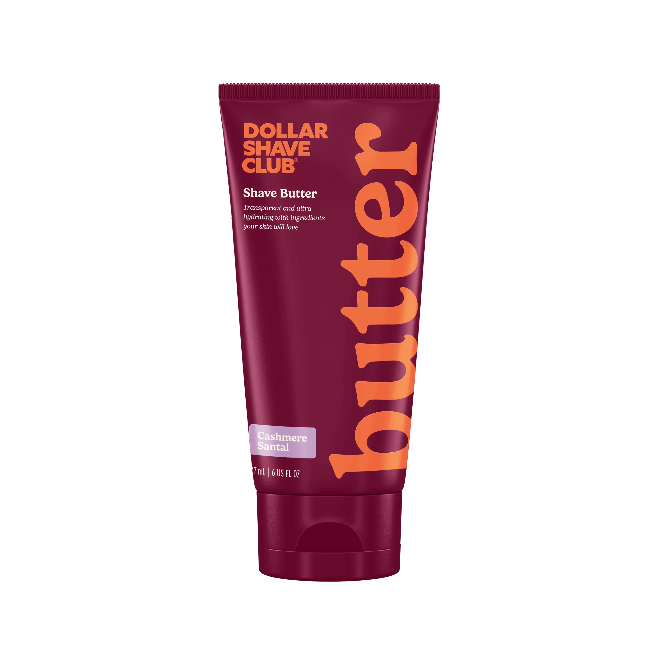 Dollar Shave Women's Club Shave Butter – Cashmere Santal Scented, Hydrating Shaving Cream Alternative, Translucent Formula for Increased Visibility, Helps Reduce Ingrown Hair, 6 oz