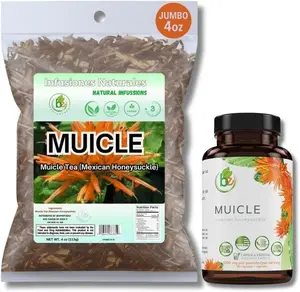 VIRAL Muicle Capsules Forte + Herbal Tea Combo–90 Capsules(1200 mg/Serving) +4oz Loose Leaf,Justicia Spicigera (Mexican Honey Suckle) 100% Natural Supplement & Tea Set,Authentic,Vegan,Non-GMO