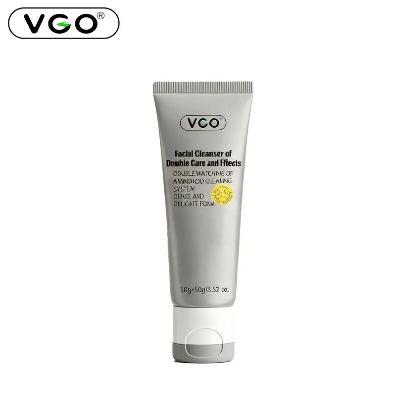 VGO Gentle Charcoal & Coconut Foaming Facial Cleanser - 24 Months Shelf Life, Daily Care, Evening Use, All Skin Types, Moisturizer, Hydrate, Facial Cleansing