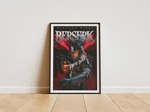 [Sale Off Up To 50%] [Unframe] Berserk Manga Cover Art Poster, Guts Anime Poster, Semi-Glossy Paper Poster