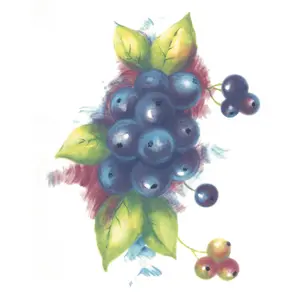 Blueberries Overglaze Ceramic Decals