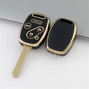 Car Key Case, Fashion TPU Car Key Case, Car Key Protector for Honda Straight 2/3/4-Button Key, Car Accessories for Accord 8th 7th CRV Odyssey, Car Key Accessory, Car Key Holder, Key Fob Cover