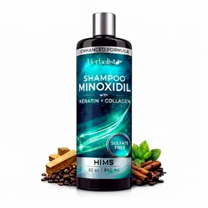 950ML Minoxidil +  Biotin + Collagen MEN Shampoo 32oz  For HIM - Sulfate-Free Thickening Hair Cleanser for Fuller-Looking, Stronger Hair, Unisex Daily Scalp Care.