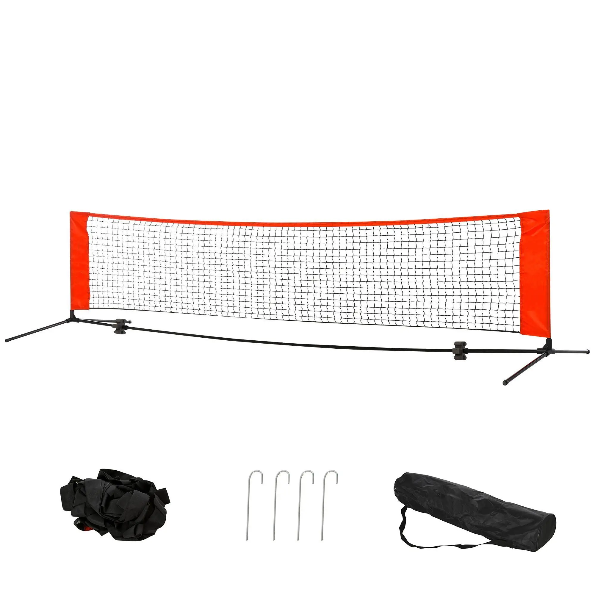 4-in-1 Portable Sports Net – Soccer Tennis, Pickleball, Badminton & Mini Tennis. 10ft Wide with Sideline. Foldable, Storage Bag Included. Perfect for Training & Fun