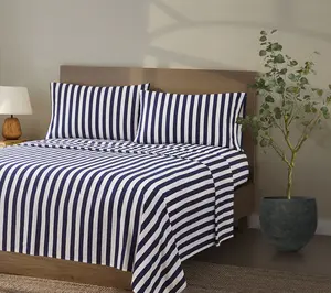 Brooklyn Loom Levi Stripe Full 4 Piece Sheet Set