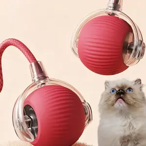 Interactive Cat Toy Ball with 60-Minute Runtime, Bite-Resistant Material, Multiple Rolling Modes, Intelligent Obstacle Avoidance & Easy Hidden Charging