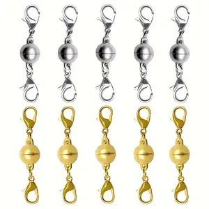 Double Lobster Magnetic Necklace Clasps, Magnetic Necklace Clasps And Closures For Bracelet Necklace Extender