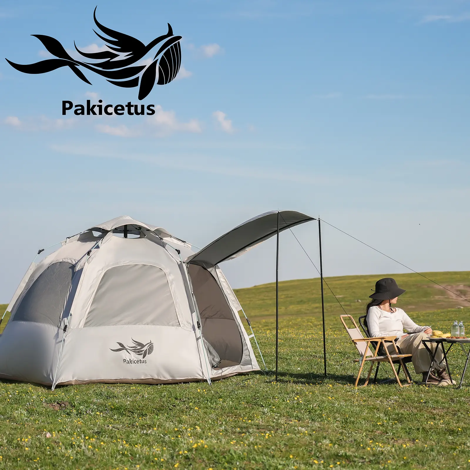 Camping Hexagonal Tents, Automatic Quick Opening, Windproof Simple Family Tents, Portable Tents For Outdoor Camping, Travel, Backpacks, And Hiking, Camping Accessories, Adventure Enthusiasts