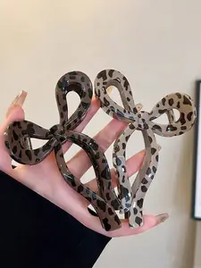 2pcs-Bow-Leopard-Print-Hair-Clips-Simple-Jelly-Color-Elegant-Versatile-Large-Back-Head-Faux-Hair-Claw-Geometrical-Headpiece-Valentine-s-Day