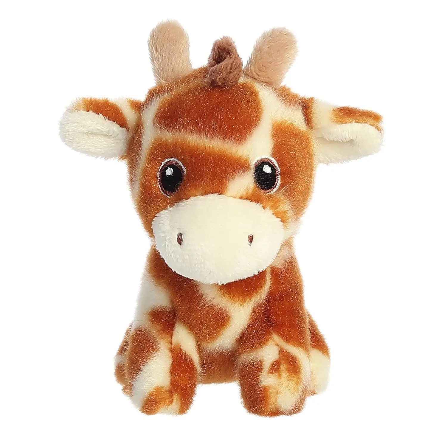 Aurora Responsibly Made Eco Nation Mini Giraffe Stuffed Animal - Ideal for Playtime Adventures - Perfect for Birthdays or Just Because - Brown 5 Inches