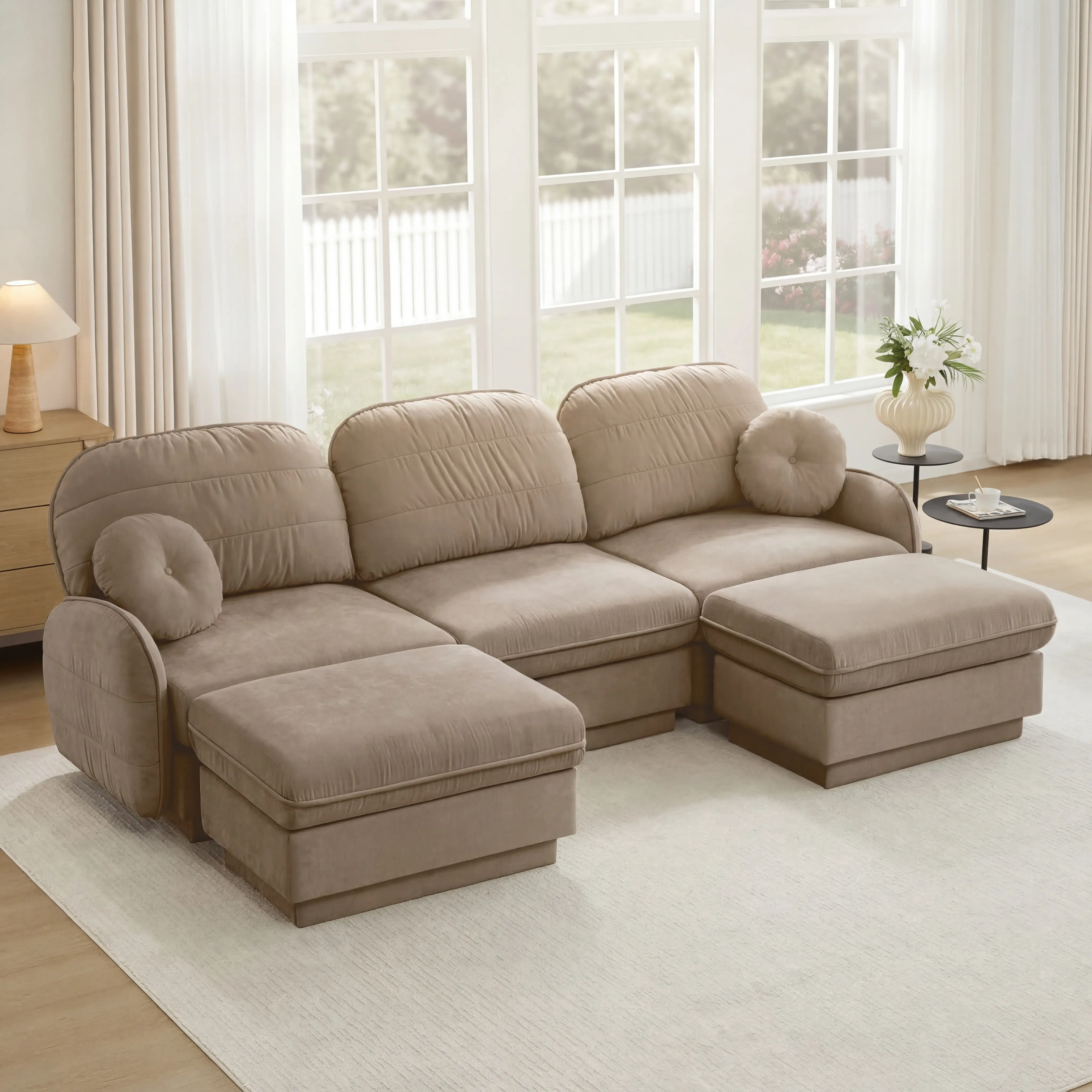 Light Coffee + Chenille + 3 Seat2