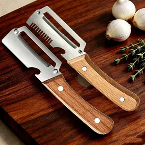 Stainless Steel Vegetable Peeler, Ergonomic Handle, Safe Durable Kitchen Tool, Ideal for Fruits Vegetables, Home & Professional Use, Veggie Peeler
