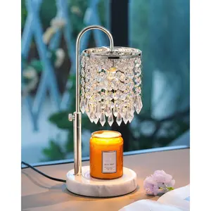 Candle Warmer Lamp with Timer Dimmer and 3 Bulbs, Candle Lamp Warmer with Marble Base for Adjustable Height,  Candle Lamp for Jar Candles, House Warming Gifts  Room Decor,