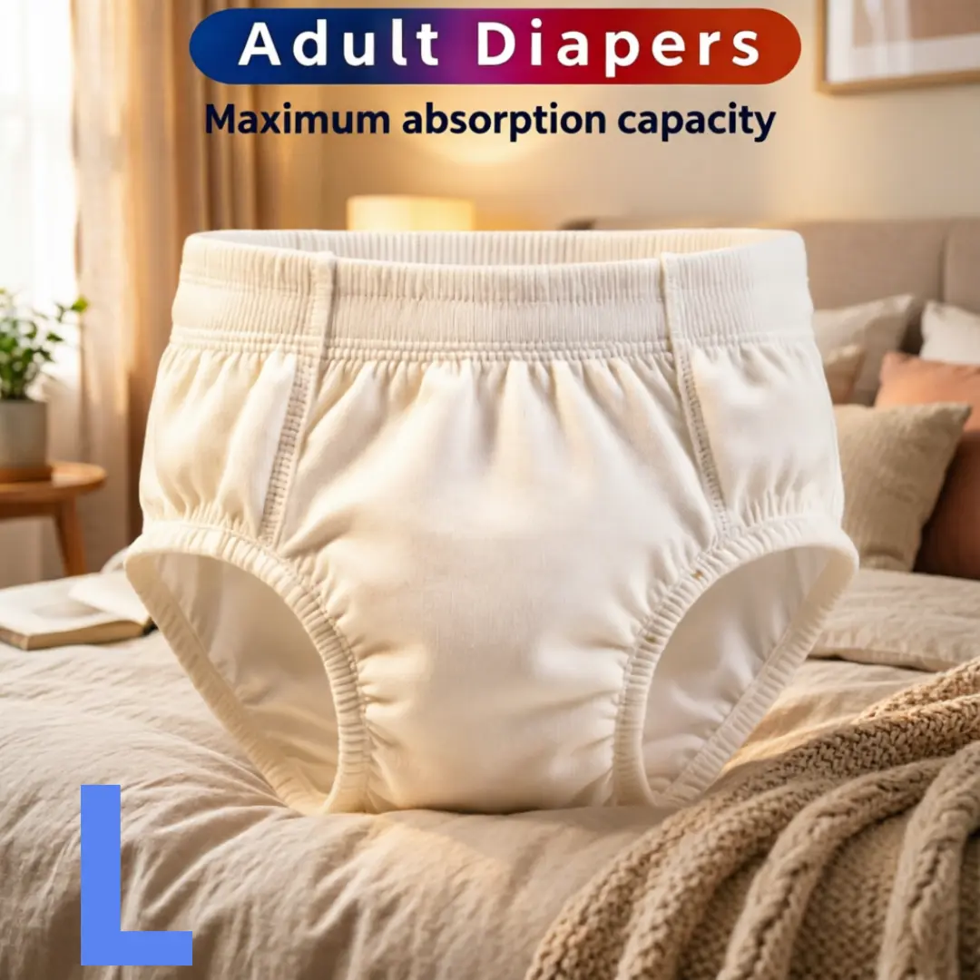 Unisex Pull-Up Diapers for Adults - Leakproof, Soft Cotton, High-Waisted, Quick-Drying, Breathable, Super Absorbent, Snug Fit, Day & Night Use, Premium Quality, Great Value, Fast Delivery, Limited-Time Offer