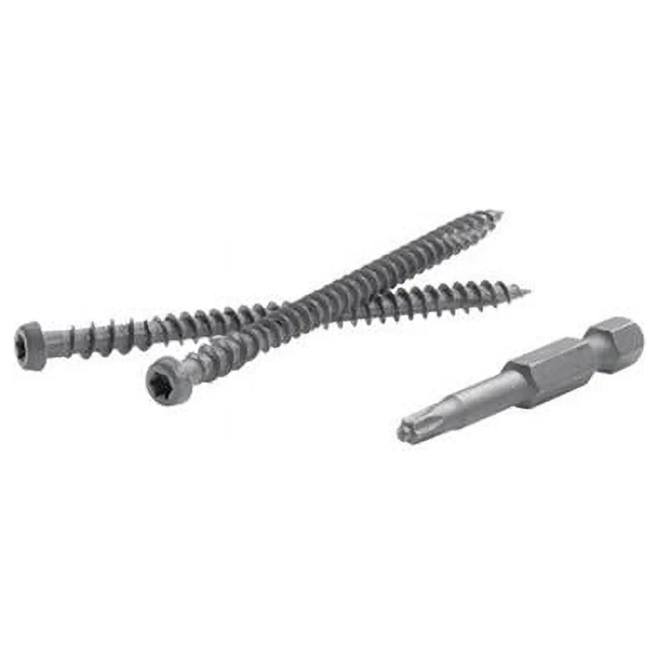 Fastenmaster 5000279 TrapEase Corrosion & Fade Resistant Strip-Out Resistant 2-1/2 in. Torx TTAP Star Head Zinc Stainless Steel Composite Deck Screws - 1050 Per Box, Rope Swing Use