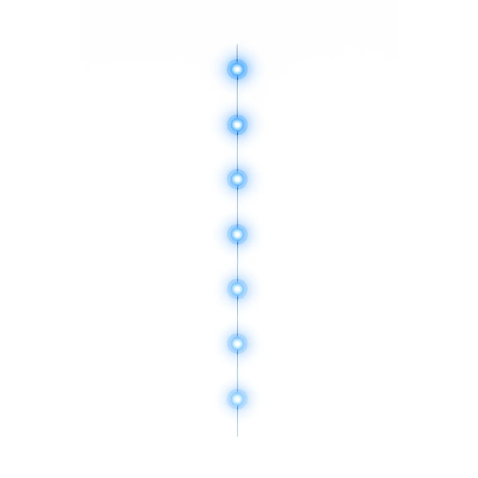Blue LED Light-Up Balloon Tail Accessory, 6-ft