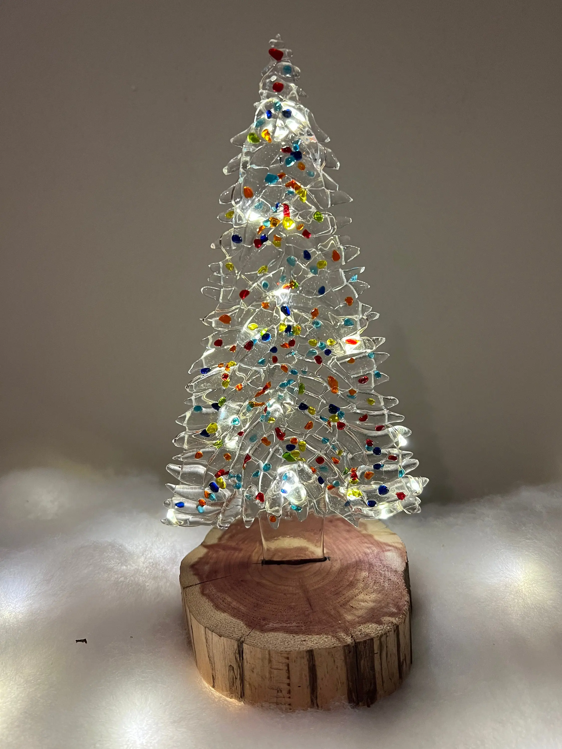 Fused Glass Crystal Christmas Tree Fantasy Forest Collection
