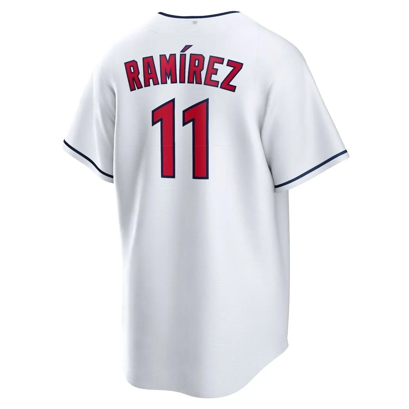 Unisex Baseball Collections Inspired by Cleveland Team Ramírez Player Home Replica Jersey - White
