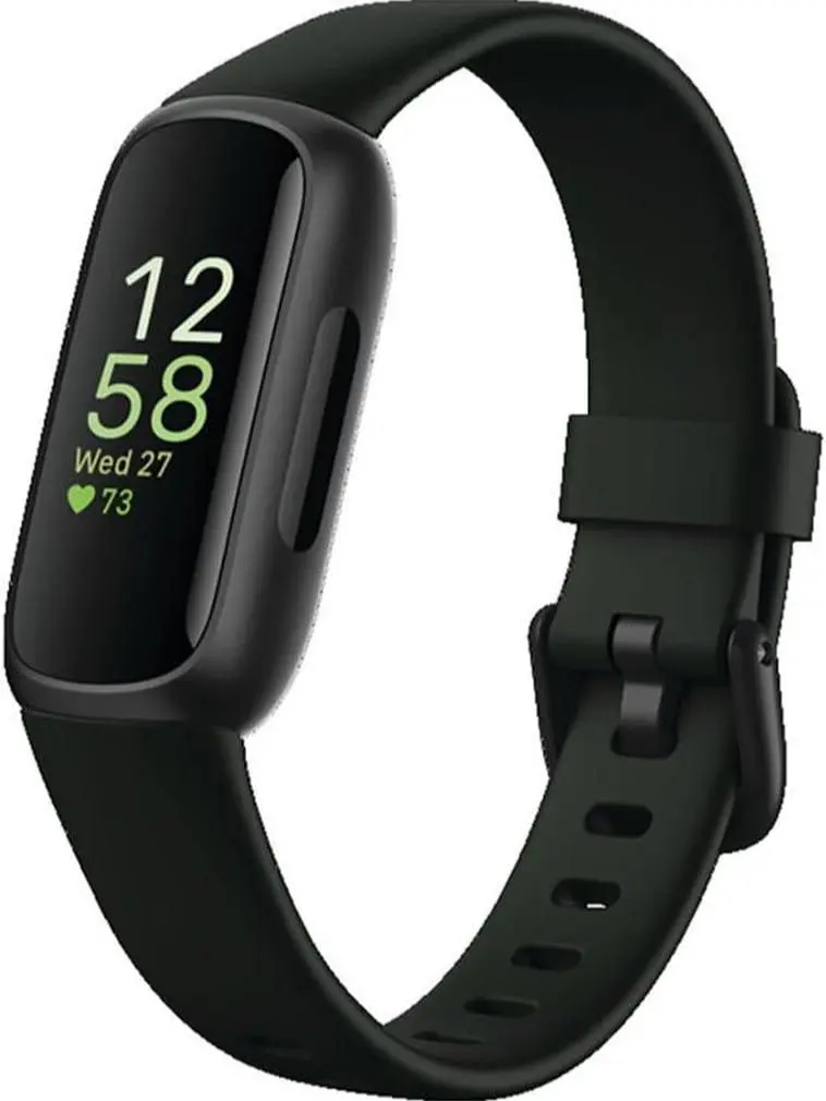 Fitbit Inspire 3 Health &-Fitness-Tracker with Stress Management, Workout Intensity, Sleep Tracking, 24/7 Heart Rate & More One Size (S & L Bands Included)