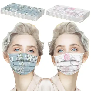 Floral Disposable Masks 50Pack - Breathable Fashion Protection
