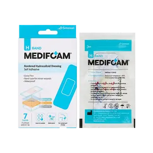 Medifoam Self-Adhesive Hydrocolloid Bandage Pads – Ultra-Thin Waterproof Healing Patches 9 Sheets (1.2" × 2.4")