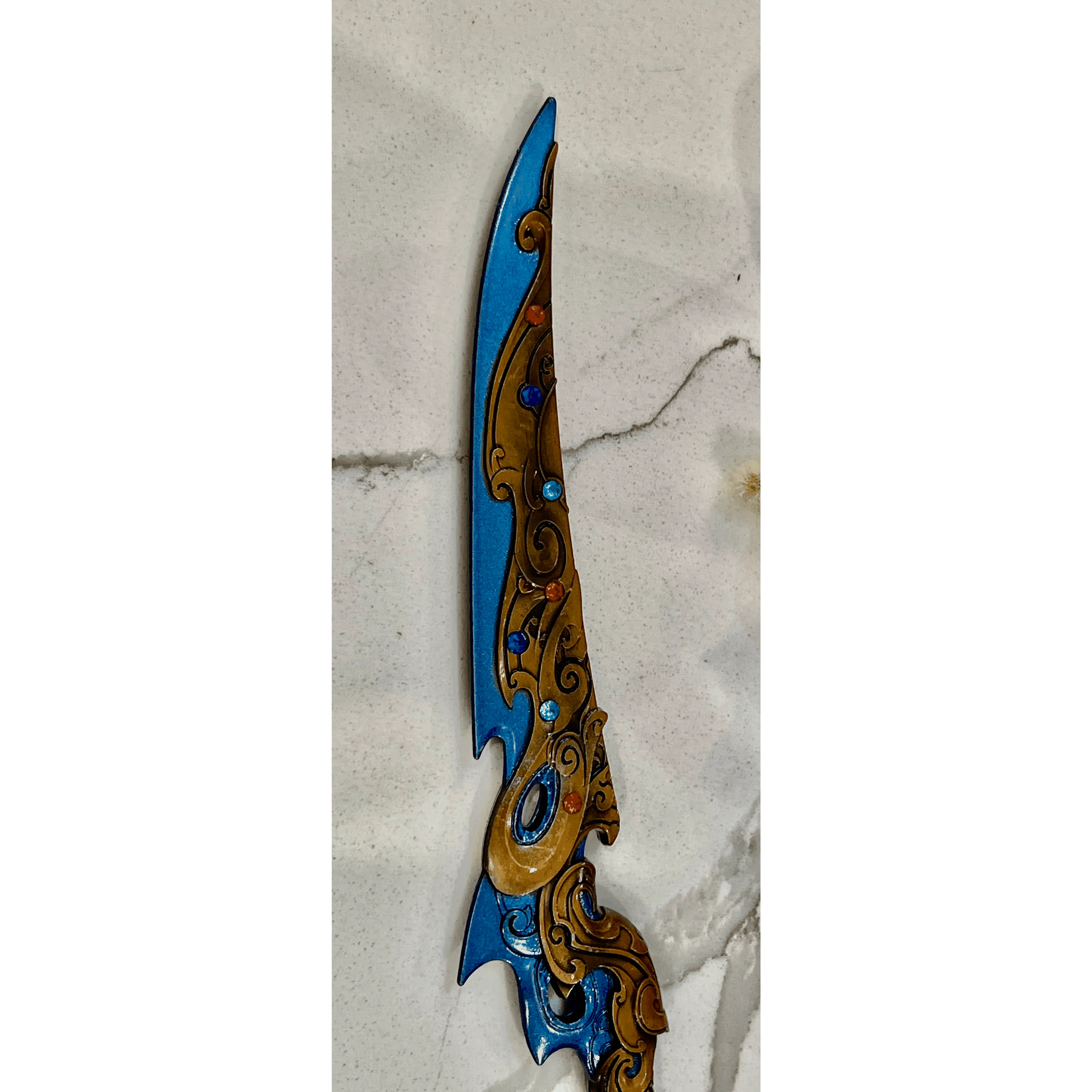 Metallic blue Ritual Athame / Dagger Black, steel  ritual dagger