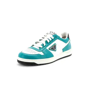 Pre-owned Prada Men's Downtown Low-Top Sneakers Leather by Rebag