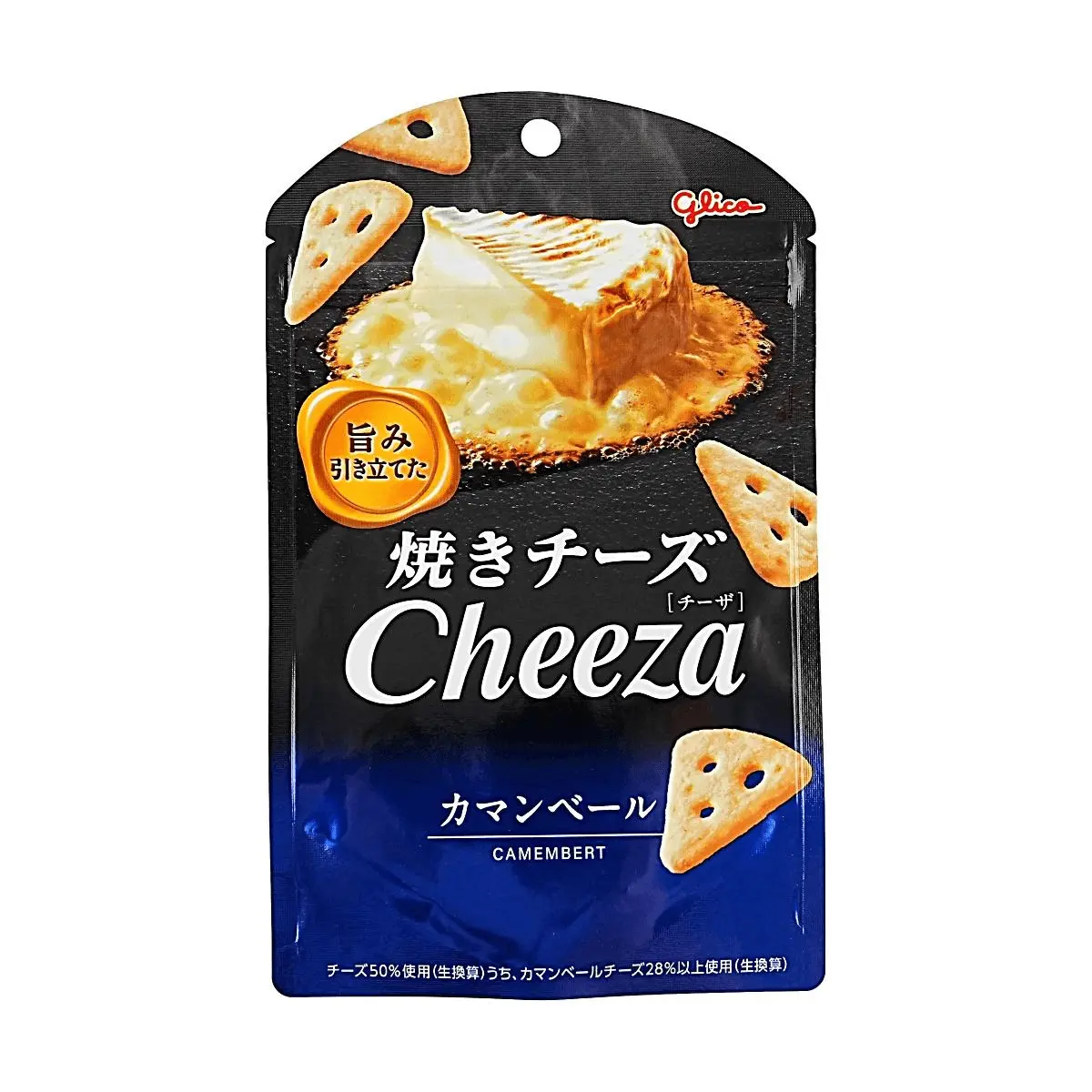 Glico Japan CHEEZA Camembert Cheese Crackers 32g - Over 50% Real Cheese Snack