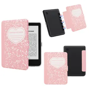 Magnetic Detachable Case for 6" Kobo Clara & 7" Kobo Libra – Slim PU Leather Front, Clear TPU Back, Auto Wake/Sleep Flip Cover, Lightweight & Stylish Protection